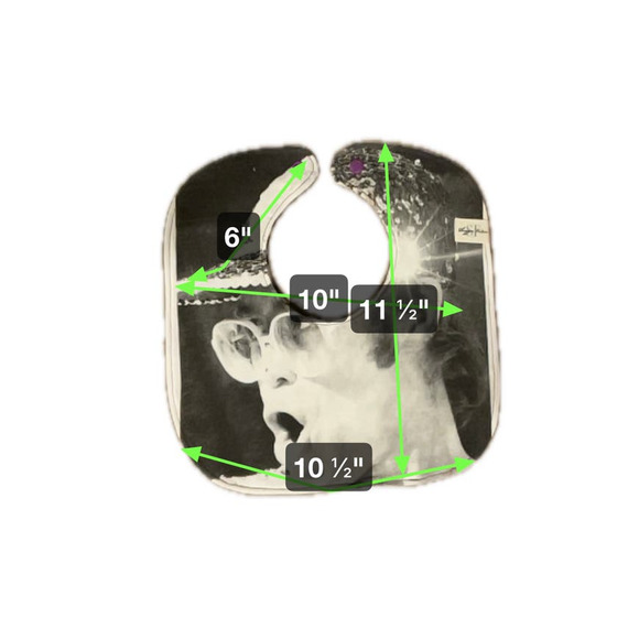 Elton John Baby Bib Music Bib Fleece Bib Upcycled Toddler Bib Upcycled Fashion - Picture 4 of 5